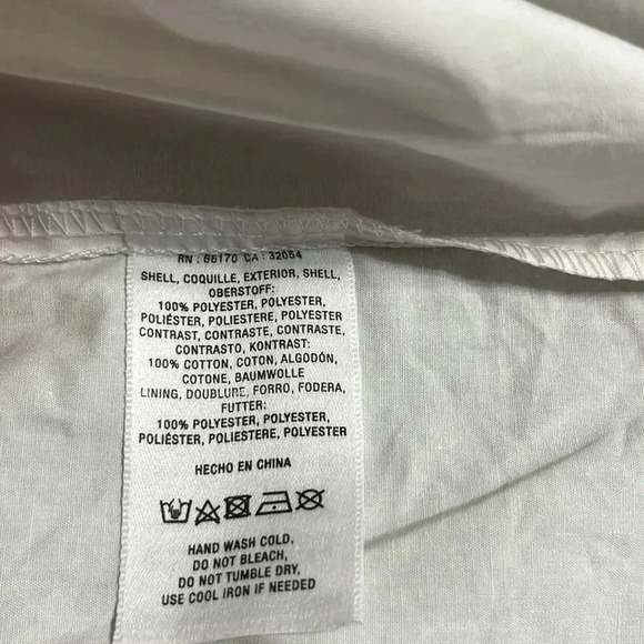 Maeve White Poplin Peplum Top Size M - Picture 5 of 7